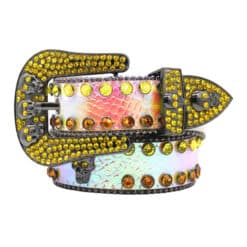 Colored Skull - Yellow bb Belt