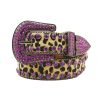 Purple and cheetah BB belt