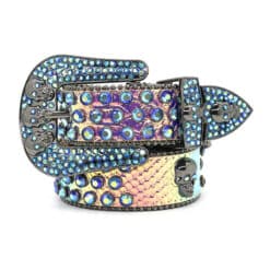 Laser Skull - Light Blue BB Belt